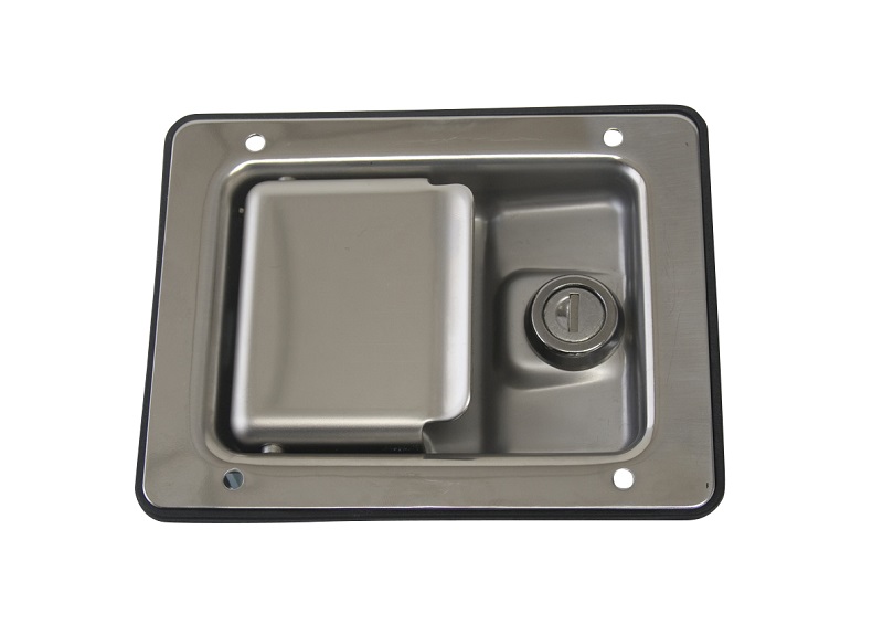 Paddle Handle Slam Lock SS With Rotary Latch Motor Body Hardware