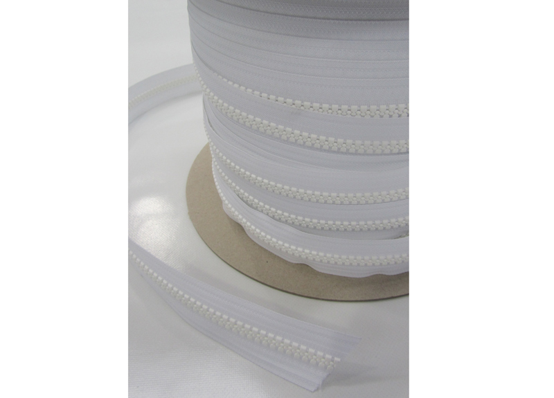 Lenzip Molded 10 Continuous Zip 50m White Motor Body Hardware