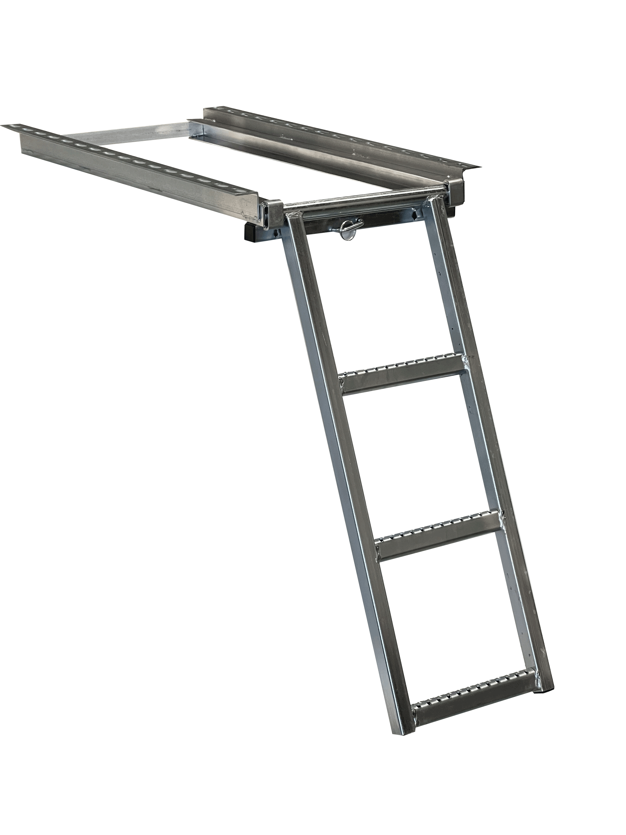 Ladder Three Step With Mounting Bracket Zinc Motor Body Hardware