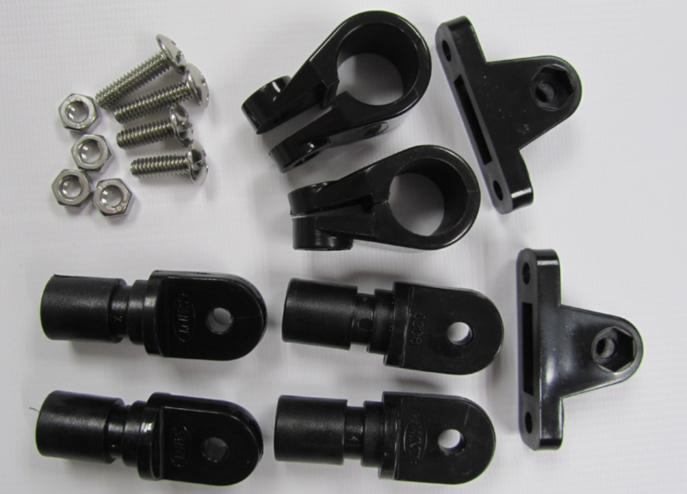 Saint Nylon Canopy Fitting Set 7/8'' Black **Obsolete** Motor Body