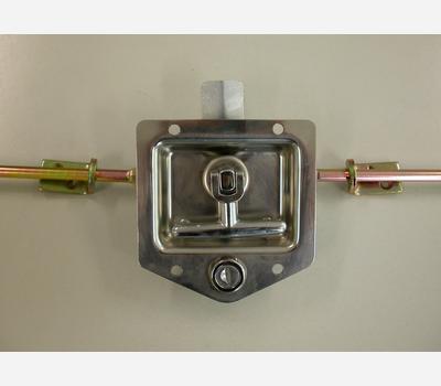 image of Drop T Handle 3 way Latch System with 2 Rods and 2 keepers