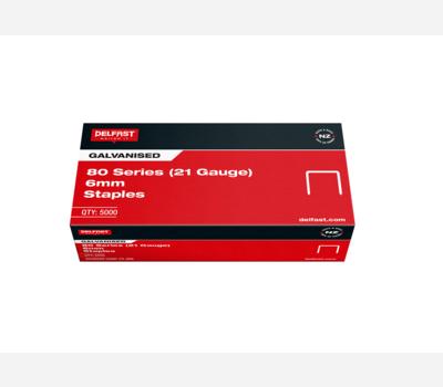 image of Delfast Staples 80 Series Galv 6mm 10000