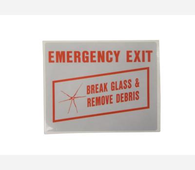 image of Emergency Exit Stickers Exterior