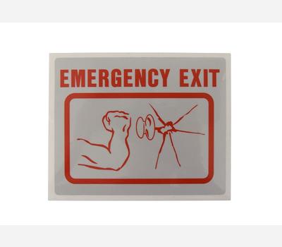 image of Emergency Glass Breaker Sticker