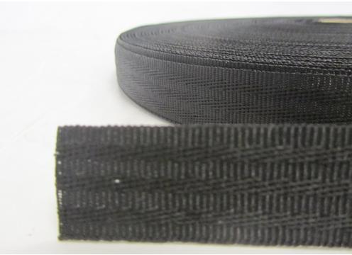 product image for Webtex® Textured Polyester Tape 19mm Black 100m Pancake Roll