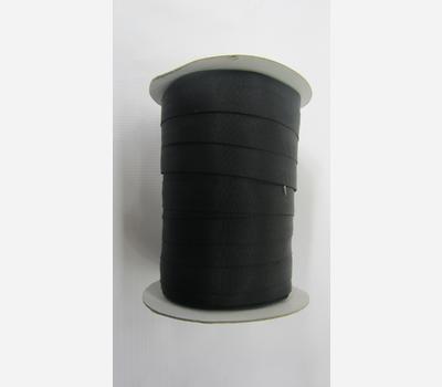 image of Webtex® High Tenacity Polyester Twill Tape 19mm x 100m Black Roll Only