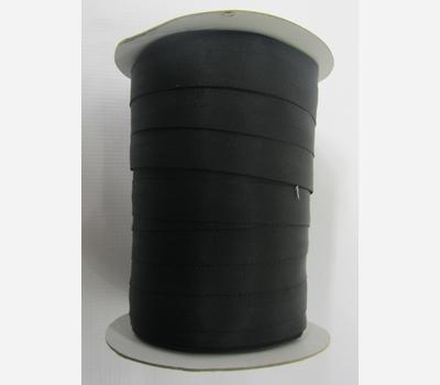 image of Webtex® High Tenacity Polyester Twill Tape 25mm x 100m Black Roll Only