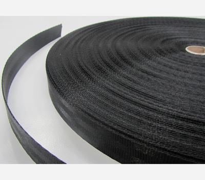 image of Webtex® Seatbelt Webbing 50mm Black 100m Roll Only