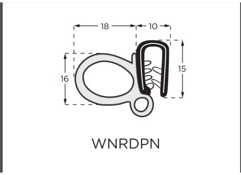gallery image of Door Seal DPN Windlace 60-054 50m - 5m Increments
