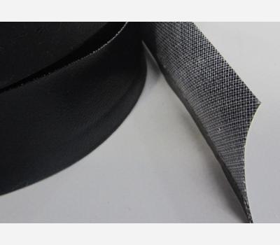 image of Single Fold Vinyl Bias Binding 32mm Black 50m Roll