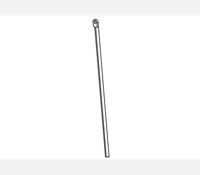 image of Industrilas Vector Rod 8mm x 1200mm Long Flat End with Eyelet