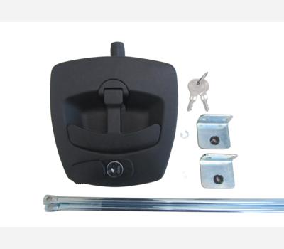 image of Industrilas Vector 3 T-Handle Central Locking 12V BK 3 Point Cam With Rods & Guides