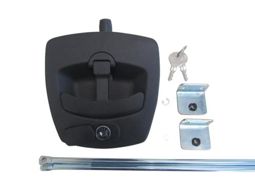 product image for Industrilas Vector 3 T-Handle Central Locking 12V BK 3 Point Cam With Rods & Guides
