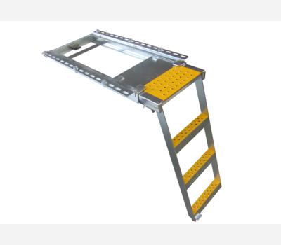 image of Ladder Three Step & Platform with Mounting Bracket Zinc