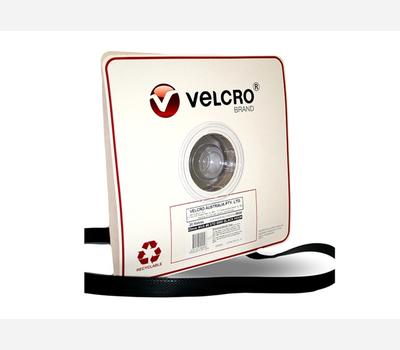image of VELCRO® Brand  Industrial MVA8 Standard Moulded Hook 25mm Blk 20m Roll