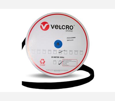 image of VELCRO® Brand Standard Tape Loop 25mm Black 25m