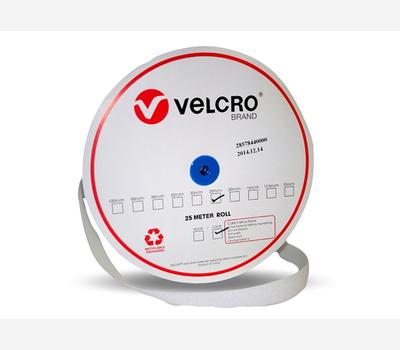 image of VELCRO® Brand Standard Tape Loop 25mm White 25m